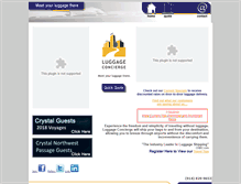 Tablet Screenshot of luggageconcierge.com